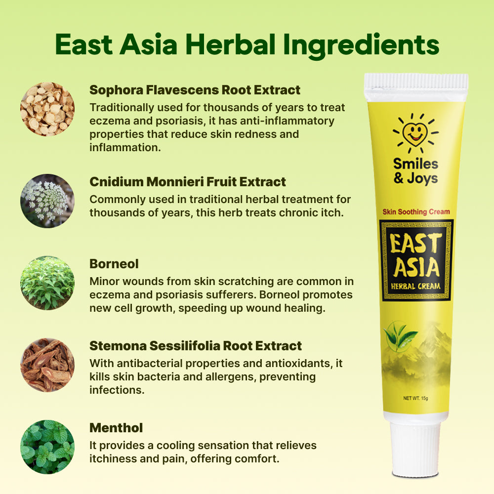 East Asia Eczema & Psoriasis Herbal Cream 15g